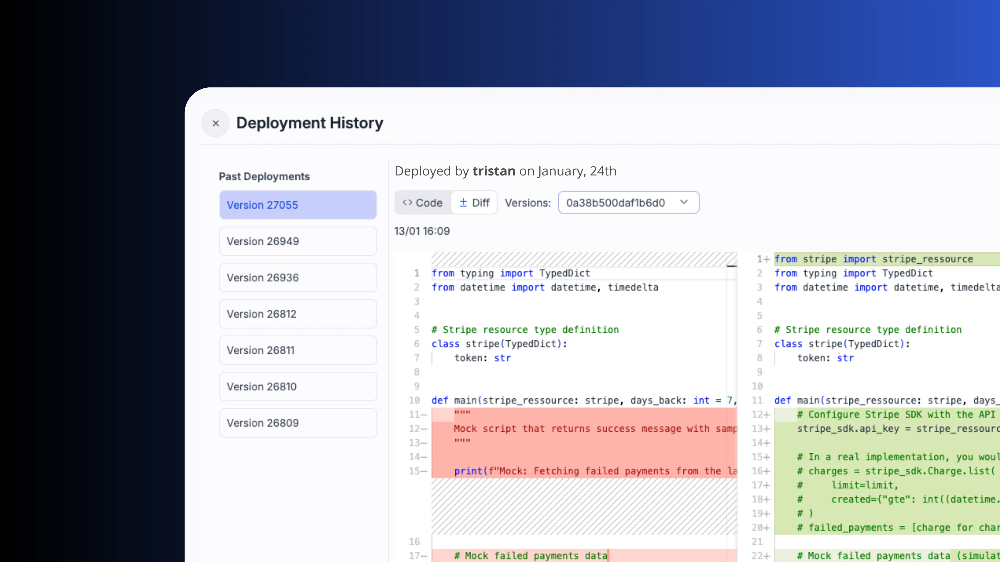 Deployment and versioning
